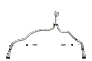 Ford F-150 Performance Exhaust - Dual Rear Exit - CORSA Performance - Xtreme Cat-Back - Polished - `21-`25